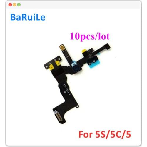 BaRuiLe 10pcs Front Camera Flex Cable for iPhone 5S 5G 5C Light Sensor Proximity Facing Cam Facetime Parts for iphone 5