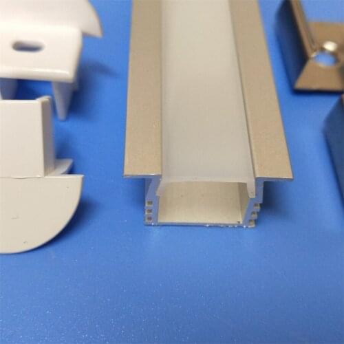 Fedex DHL Free shipping 2M/PCS 60pcs/lot LED Strip Light Bar Aluminum Profile for Soft LED Strip SMD5050,SMD3528,SMD5630