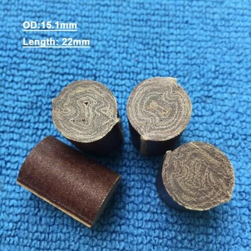 Free shipping Solid core OD15.1mm Bakelite Pool cue ferrules 22mm Length Brown Billiards Cue tubes Billiard accessories