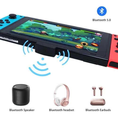 Wireless Bluetooth-compatible Adapter USB Transmitter Voice Frequency Headset Receiver 3.5mm plug for Nintend Switch PS4 PC