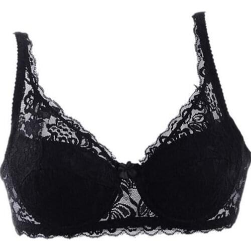 Anti Emptied Sexy Bra Push Up Thin Womens Lace Bralettes Female Bras Underwear 70 75 80 85 90 Size Soutien Feminine
