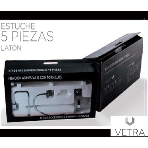 Case 5 PCs bathroom LATON hanger double hook towel rail hoop towel rack rack rack rack rack rack KIT installation VETRA