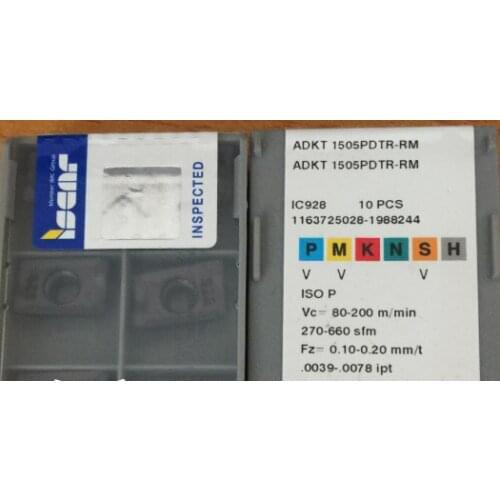 10 PCS CARBIDE INSERT ADKT 1505PDTR-RM IC928