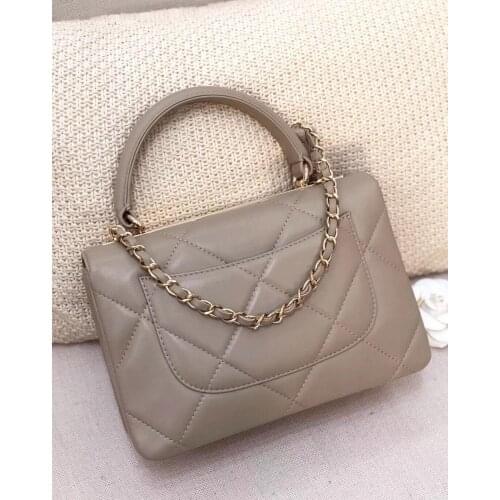 Classic luxury designer handbags woman handbag import genuine lambskin leather Europe brand top high quality