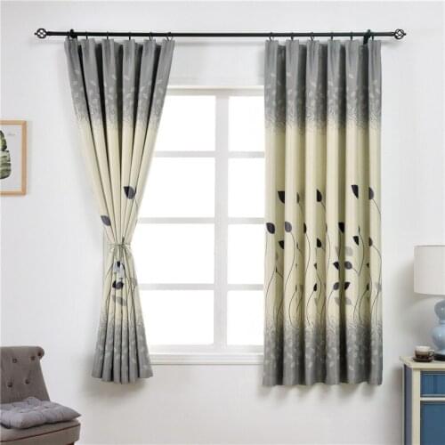 GY2830 Fuping Plants Printed Short Curtains 1PC Living Room Kitchen Bedroom Customise Window
