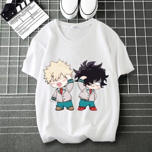 My Hero Academia Kirishima Eijiro LOGO Printed summer T-Shirt Round Neck Short Sleeve Modal Unisex T shirt