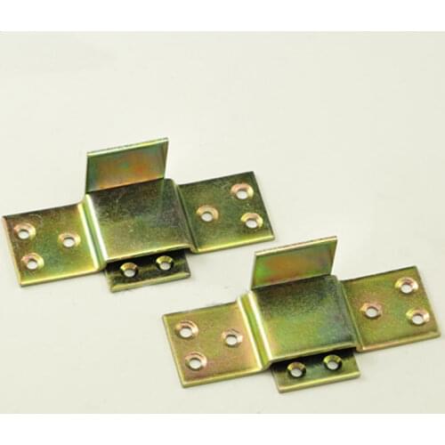 Metal thick bed connecting fitting Invisible Furniture Bed hinge corner Accessories 10set