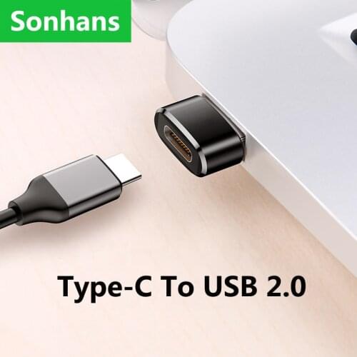 Type-c To USB 2.0 Mini Converter Adapter Computer Phone Adapter For Apple iphone 12 11Pro XS PD Data Cable Converter