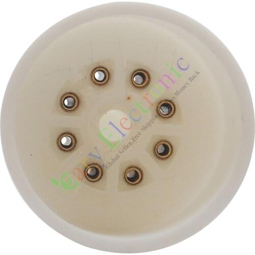 Wholesale and retail 50pc 8pin Ceramic tube socket valve for Triode Rectifier KT88 EL34 6550 6SN7 amp free shipping