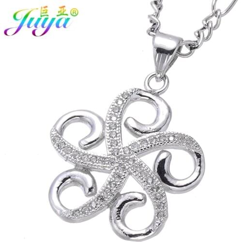 2020 Fine Jewelry Supplies Micro Pave Zircon Silver Color Octopus Pendant Necklace Women Girls Chocker Necklace