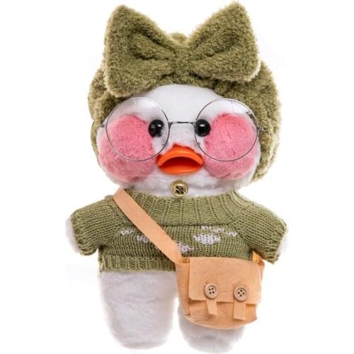 Plush Toy New Wearing Hyaluronic Acid Cute Little Yellow Duck Stuffed Soft Toy Dolls Christmas Gifts 30cm