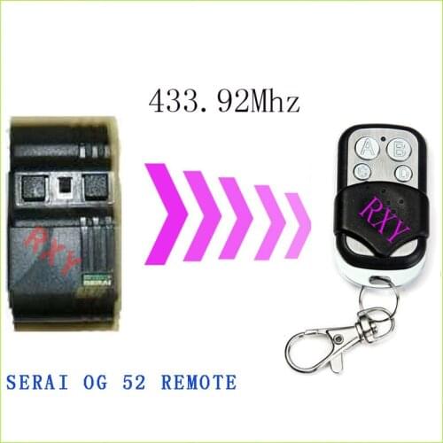 SERAI OG remote control 433.92mhz gate garage door SERAI OG 52 433mhz remote control