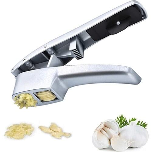 Manual Garlic Press Mincer 2 in 1 Garlic Clasp Chopper Slicer Multifunctional Hand Garlic Grinding Grater Crusher Kitchen Tools