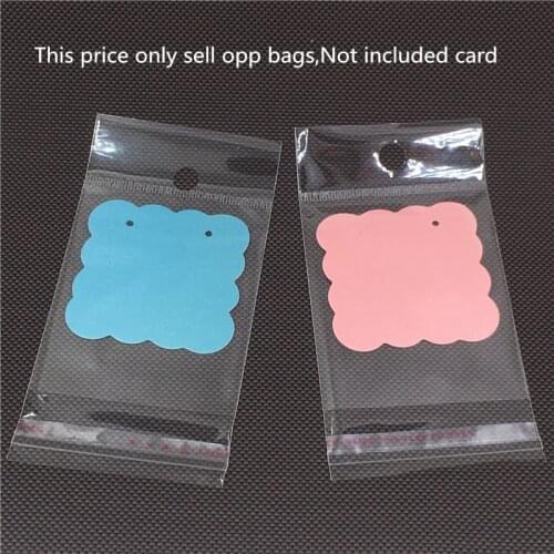 100pcs 7 size opp Bag Gifts Small Adorn article Accessories Packing Bag self-adhesive Plastic Packaging Bag display Transparent