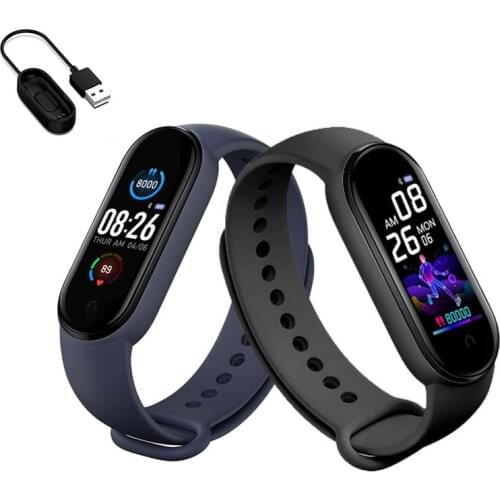 Smart watch mens and womens heart rate monitor blood pressure fitness tracker Smartwatch Band 5 sports watch for IOS Android