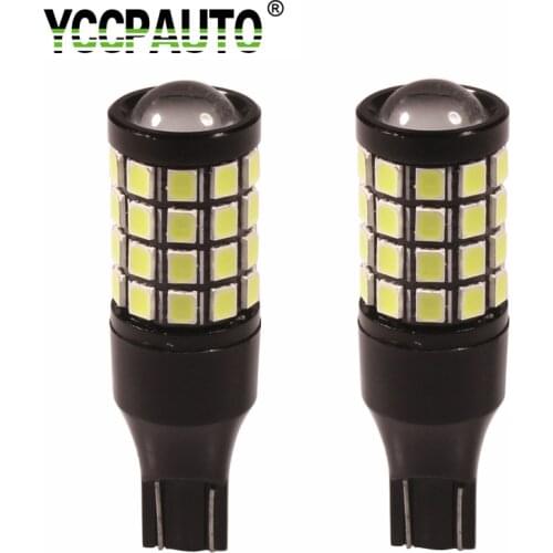 YCCPAUTO T15 W16W LED Canbus Bulbs 2835 44-SMD 12-24V 1200Lm 920 921 No Error For Car LED Reversing Lamp White 6000K 2Pcs