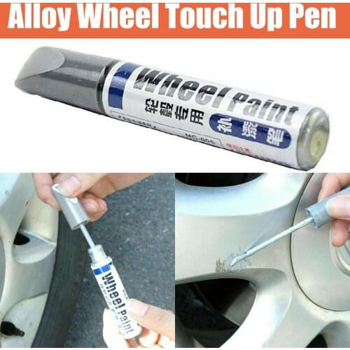 Car Tyre Tread Care Spray Paint Pen Car Paint Scratch Repair Pen Alloy Wheel Scratch Touch Up Pen Repair Paint W/ Brush