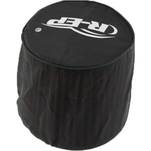 Universal Car Air Filter Protective Cover Waterproof Oilproof Dustproof for High Flow Air Intake Filters Black Auto Accessiores