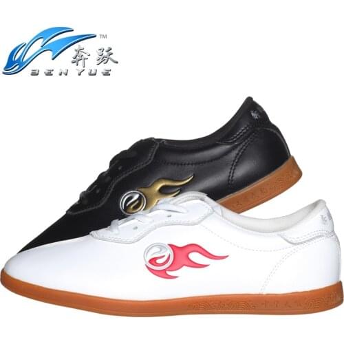 Top Quality 2 color PU Leather Adult Male Female Taichi Shoes Wushu Kungfu Tai chi Shoes Taiji Shoes Unisex