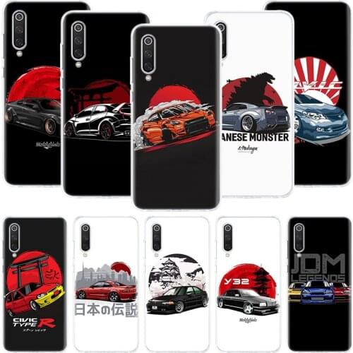 Tokoy Japan JDM Sports Car Phone Case For Xiaomi Mi Note 10 11 9 8 10T 9T CC9 A1 A2 A3 5X 6X Pocophone F1 X3 F2 Pro Lite Coque C