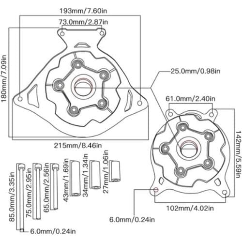 Motorcycle Engine Protector Left & Right For KAWASAKI Z750 Z 750 Z800 ZR750