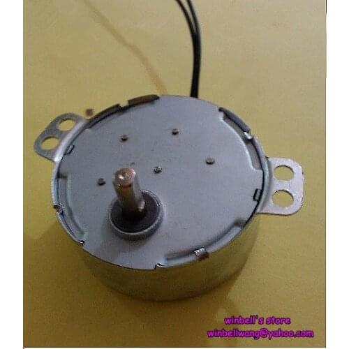 50mm TYC-50 220V permanent magnet synchronous motor 4W 5RPM ~6RPM micro AC motor , shaft diameter 5mm