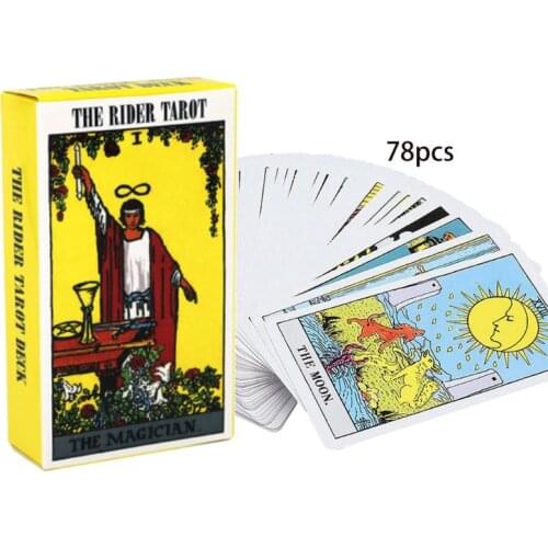 78pcs Rider Deck Cards with English Manual Funny Future Telling Astrology Beginner Family Friends Board Game