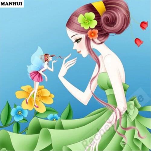 Diamond Embroidery Diy Diamond Painting Cross Stitch Kits Diamond Mosaic Wizard fairy Full Square Diamond Embroidery DS239