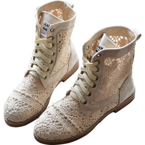 Shoes Retro Boots Children 2018 New Cool Boots Summer Roman Shoes Flat Student Martin Boots