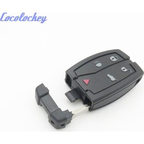 Cocolockey New Replacement 5 Buttons Remote Key Blade Fob Shell Case Fit For Land Rover Freelander 2 3 NO LOGO