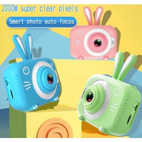 Children Mini Cute Video Camera 2.0 Inch Take Picture 1080P HD Double shot Kids Camera Toys Kid Digital Camera Boys Girls Gifts