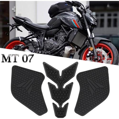 NEW Motorcycle Tank Pad For YAMAHA Sticker MTO7 MT 07 2021- Side fuel tank decals knee grip traction pads Protection sticker