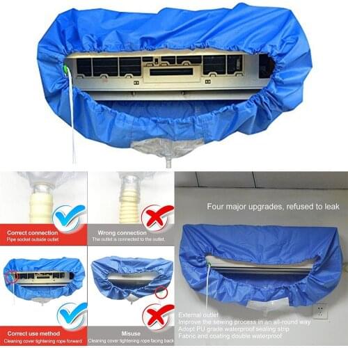 Room Wall Mounted Air Conditioning Cleaning Bag Split Air Conditioner Washing Cover For Air Conditioner