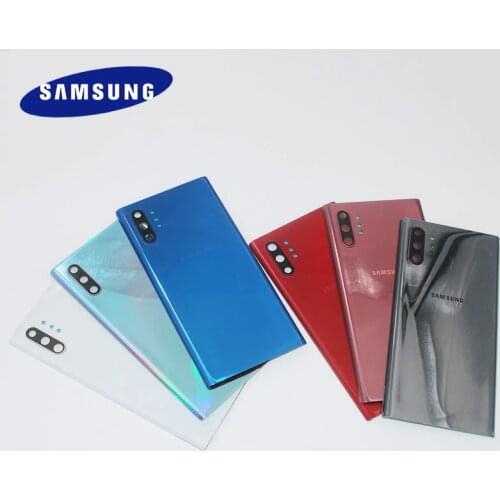 Original Samsung Glass Housing Back Cover For Galaxy Note 10 Note X Note10 pro Note10+ N9760 Phone Battery Cover + Camera Lens