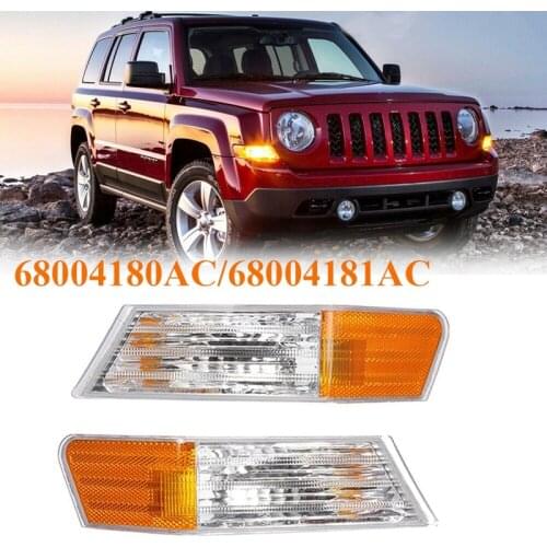 Front LED Fog Lights Lamps Turn Signal Light for Jeep Patriot 2007-2014