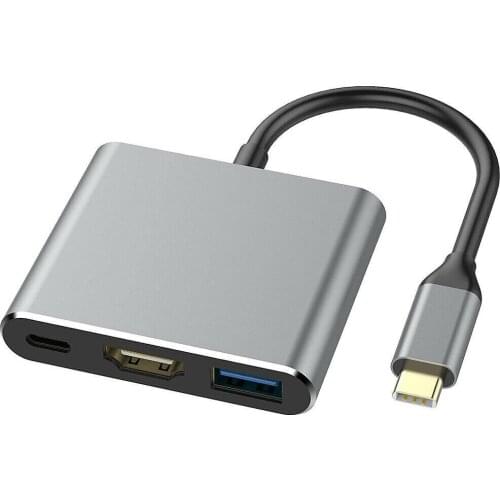 Type-C to HDMI three in one converter USB C computer docking station switch adapter