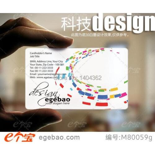 Custom one sided printing 500 custom visiting card printing printing your design PVC Business Cards 85.5mm*54mm Pcs/lot NO.2262