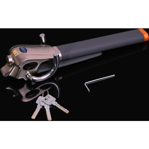 Anti-Theft Car Locks Foldable Truck Bus Vehicle Lock Auto Alarm Steering Wheel Lock Cut Prevention Security Airbag Lock With Key