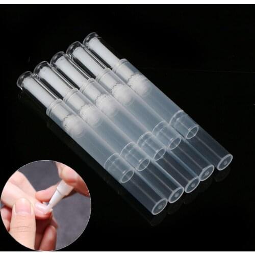 5Pcs 3ml Empty Twist Pen with Brush Refillable Bottle Cosmetic Container Nail Polish Tube for Balm Nail Art Paint Mascara Oils