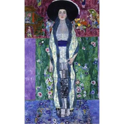Handmade oil painting reproduction Portrait of Adele Bloch-Bauer II by Gustav Klimt