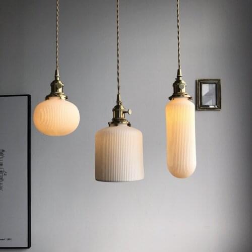 Nordic lustre pendente glass ball Home Decoration E27 Light Fixture LED pendant lights bedroom luminaria pendente deco maison