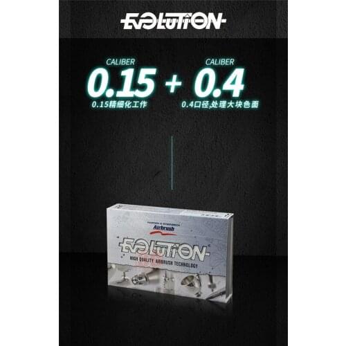 HARDER & STEENBECK 126103 EVOLUTION SILVERLINE FPC 2 in 1 GRAVITY FEED AIRBRUSH