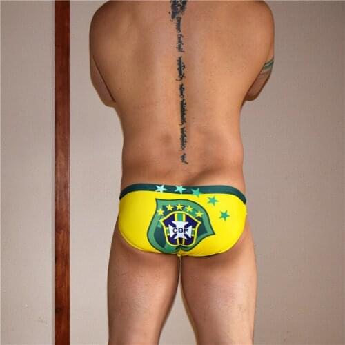 Tight sexy low waist swimwear 2021 new gay men swimming pool party spa swim briefs bikini sunga men board swimsuits samll size