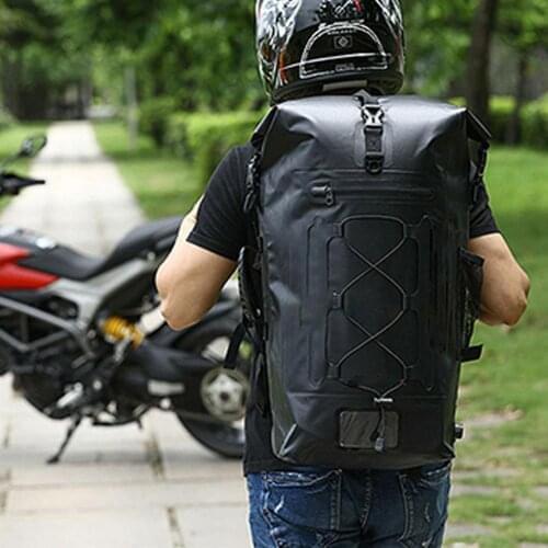 Motorcycle Backpack Waterproof Motorbike Large Capacity Tail Gear Bag Helmet Bag Storage Helmet Travel Luggage Camping Hiking Ne
