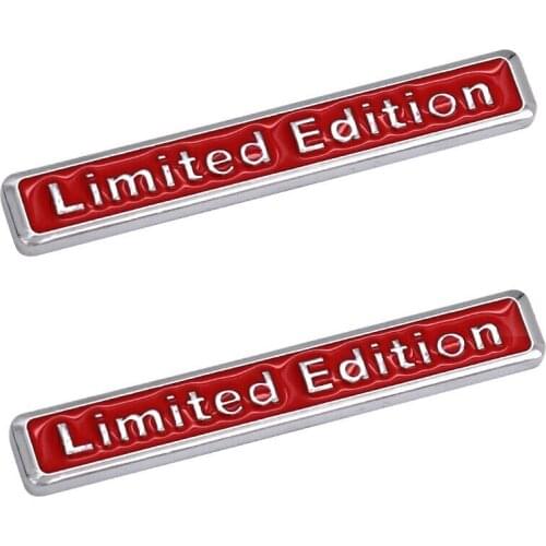 X2 LIMITED EDITION RED 3D Boot Badge Emblem Car Sticker Chrome Metal Decal