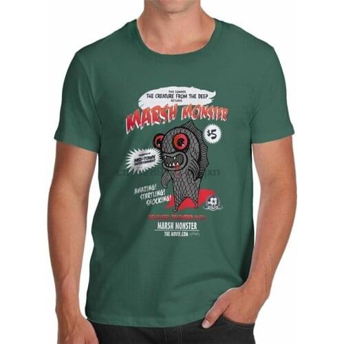 Twisted Envy Marsh Monster MenS Funny T-Shirt Breathable Tops Tee Shirt