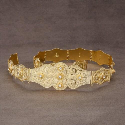 2020 SEP Luxury Gun metal color women belt chain metal waistband jewelry long adjustable length wedding caftan dress belt