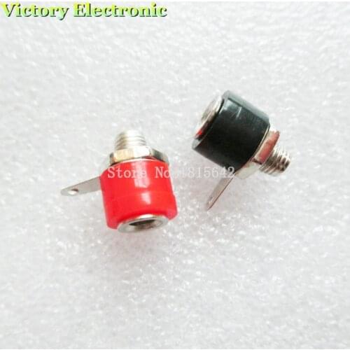 10PCS/Lot Nickel plating Banana Socket Jack FOR 4mm BANANA Plug 5pair