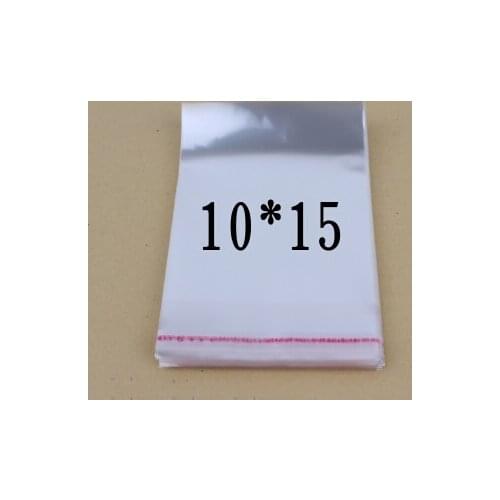 100 Pcs/lot New Clear Resealable Cellophane/BOPP/Poly Bags 10x15cm Transparent Opp Bag Packing Plastic Bags Self Adhesive Seal
