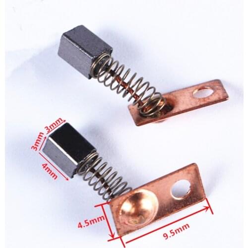 20pcs Electric Motor Carbon Brushes Replace For/Saeshine Strong Series Dental Grinding Machine Micromotor Handpiece 3*3*4mm